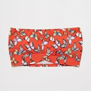 131 | Get Away With Me Tube Top - Red/Combo NWT Size Medium